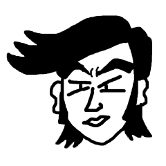 [LINEスタンプ] レトロ顔男子 