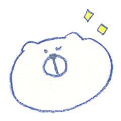 [LINEスタンプ] 無表情しろくま 
