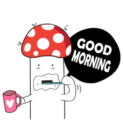 [LINEスタンプ] Diary of Mr.Mushrooms 