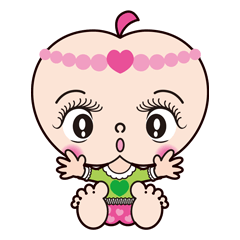 [LINEスタンプ] かわいいりんごの赤ちゃんのキャラクター 