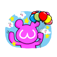 [LINEスタンプ] 風船好きのウィリー 