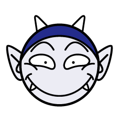 [LINEスタンプ] Oni man Blue 
