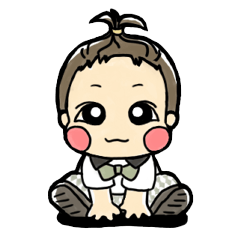 [LINEスタンプ] Chubby Baby Boy 