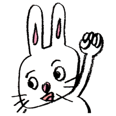 [LINEスタンプ] うさぎさんのきもち。 