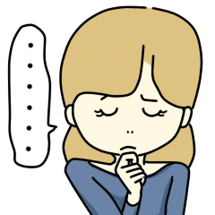 [LINEスタンプ] 考え中です 