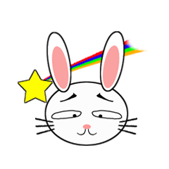 [LINEスタンプ] 陽気なうさぎ君 