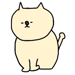 [LINEスタンプ] 動かないネコ 