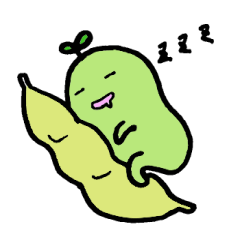 [LINEスタンプ] 枝豆ちゃん。