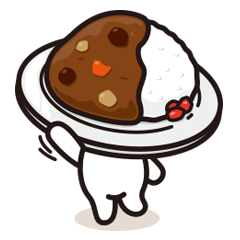 [LINEスタンプ] カレーくん 