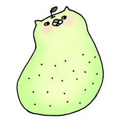 [LINEスタンプ] ねこ洋なし 