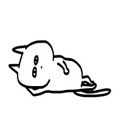 [LINEスタンプ] 目つきのわるいねこさん 