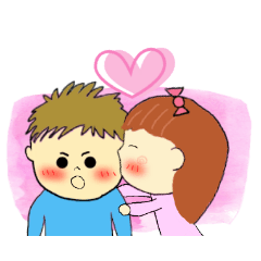 [LINEスタンプ] カップルスタンプ（彼女用） 