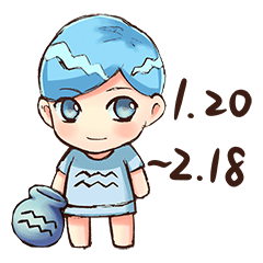 [LINEスタンプ] ファンタジー星座水瓶座 fetchpriority=high