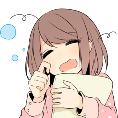 [LINEスタンプ] テキトーな女の子 