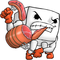 [LINEスタンプ] 前向き豆腐 