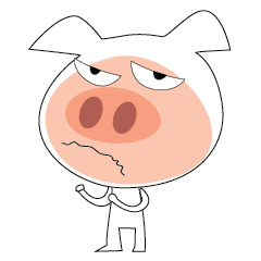 [LINEスタンプ] Grumpy Pig fetchpriority=high