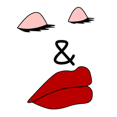 [LINEスタンプ] 目＆口 2 