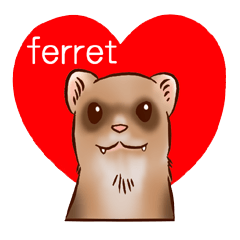 [LINEスタンプ] フェレットすたんぷ