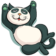 [LINEスタンプ] パンダキャット a.k.a にゃるみちゃん2 