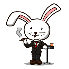 [LINEスタンプ] スーツうさぎ スさぎ 