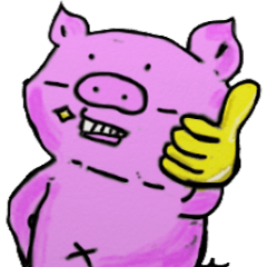 [LINEスタンプ] ミニブタのてびち 