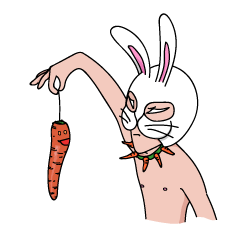 [LINEスタンプ] バニーボーイのラチャ 