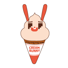 [LINEスタンプ] クリームBunnyと彼女のクリームTaco 