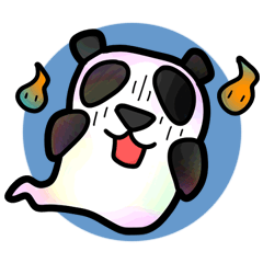 [LINEスタンプ] 亡霊パンダのレイレイ 