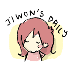 [LINEスタンプ] Jiwon's daily 