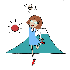[LINEスタンプ] ボブ眼鏡ガール 