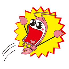 [LINEスタンプ] 静岡弁の桜えび 