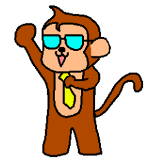 [LINEスタンプ] めがねざる君（サラリーマン編） 