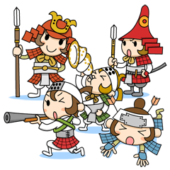 [LINEスタンプ] 戦国ゆるゆるスタンプ 