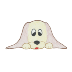 [LINEスタンプ] 耳長々犬の楽しい毎日 