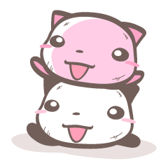 [LINEスタンプ] にゃんこ大福 