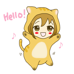 [LINEスタンプ] ラブリーにゃん娘 