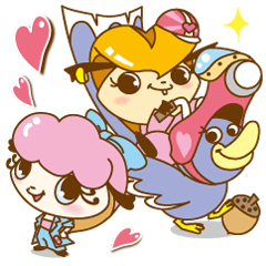[LINEスタンプ] つっぱリス ポンパとドール Vol.1 