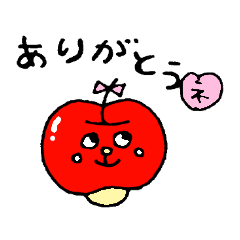[LINEスタンプ] りんごちゃん関西弁 