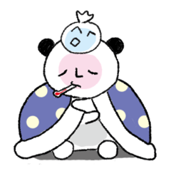 [LINEスタンプ] 病弱なパンダ 