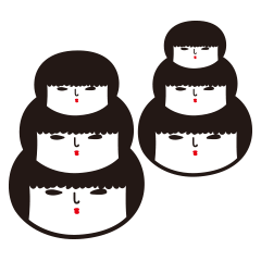[LINEスタンプ] こけしあいこ シーズン6 