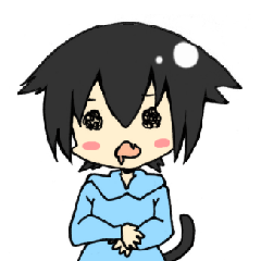 [LINEスタンプ] 黒猫系女子 