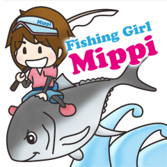 [LINEスタンプ] 釣りガール みっぴ 