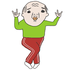 [LINEスタンプ] うちのじぃちゃん！ 