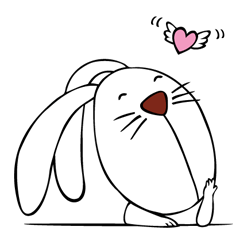 [LINEスタンプ] Mondayrabbit 