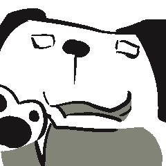 [LINEスタンプ] 人をおちょくったかのような顔のイヌ 