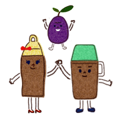 [LINEスタンプ] シェイク君とシェイクちゃん 