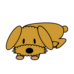 [LINEスタンプ] 顔だけモコモコ犬 