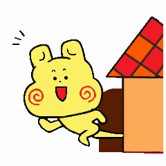 [LINEスタンプ] みみのみじかいうさぎ 