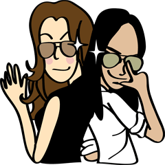 [LINEスタンプ] Happy Busy Girls 