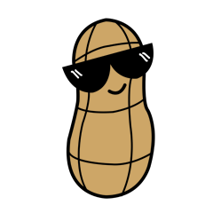 [LINEスタンプ] I'm Not a Nut 
